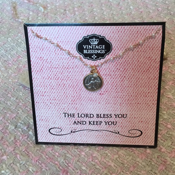 Guardian Angel Necklace on Pearl Chain - Picture 3 of 3